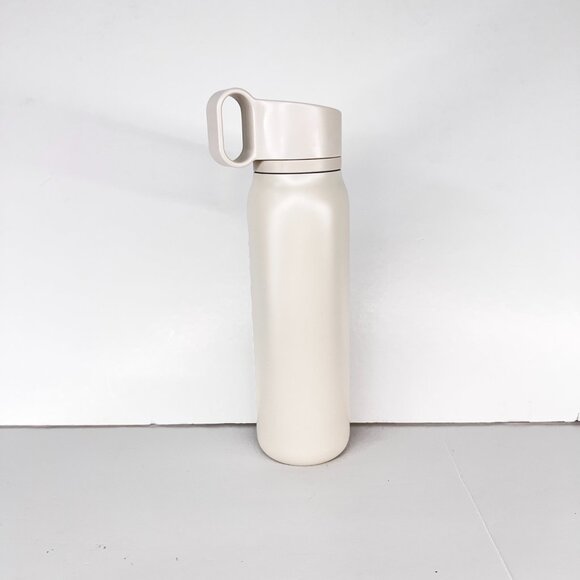 NWT Starbucks Twist to Sip Stainless Steel Drink Bottle Cream Grey 591ml/20oz - Picture 3 of 14